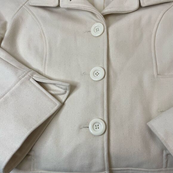 Forever| Wool Jacket| Casual| Large| Cream| Coat - Picture 10 of 13